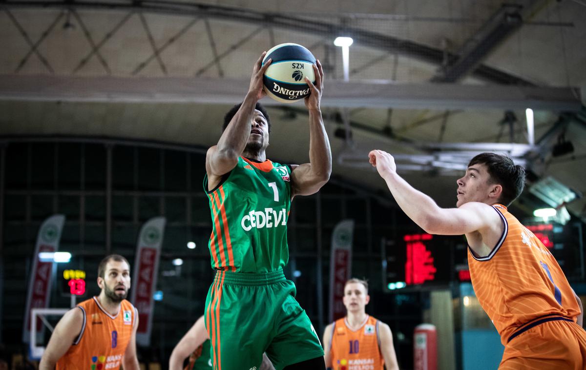 pokal finale Helios Suns Cedevita Olimpija Yogi Ferrell | Košarkarji Cedevite Olimpije so v Domžalah zmagali z 82:78 in si priigrali zaključno žogo za naslov prvaka, ki jo lahko izkoristijo v soboto. | Foto Blaž Weindorfer/Sportida