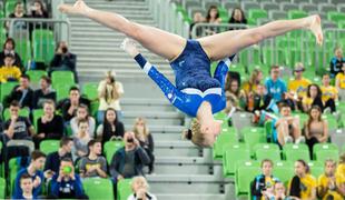 Štirje finali slovenskih telovadcev v Osijeku