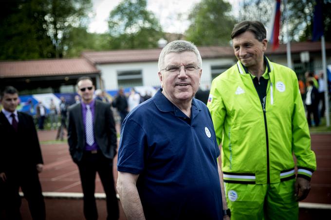 Bach je Slovenijo obiskal natančno 112 dni pred otvoritveno slovesnostjo olimpijskih iger v Riu. | Foto: 