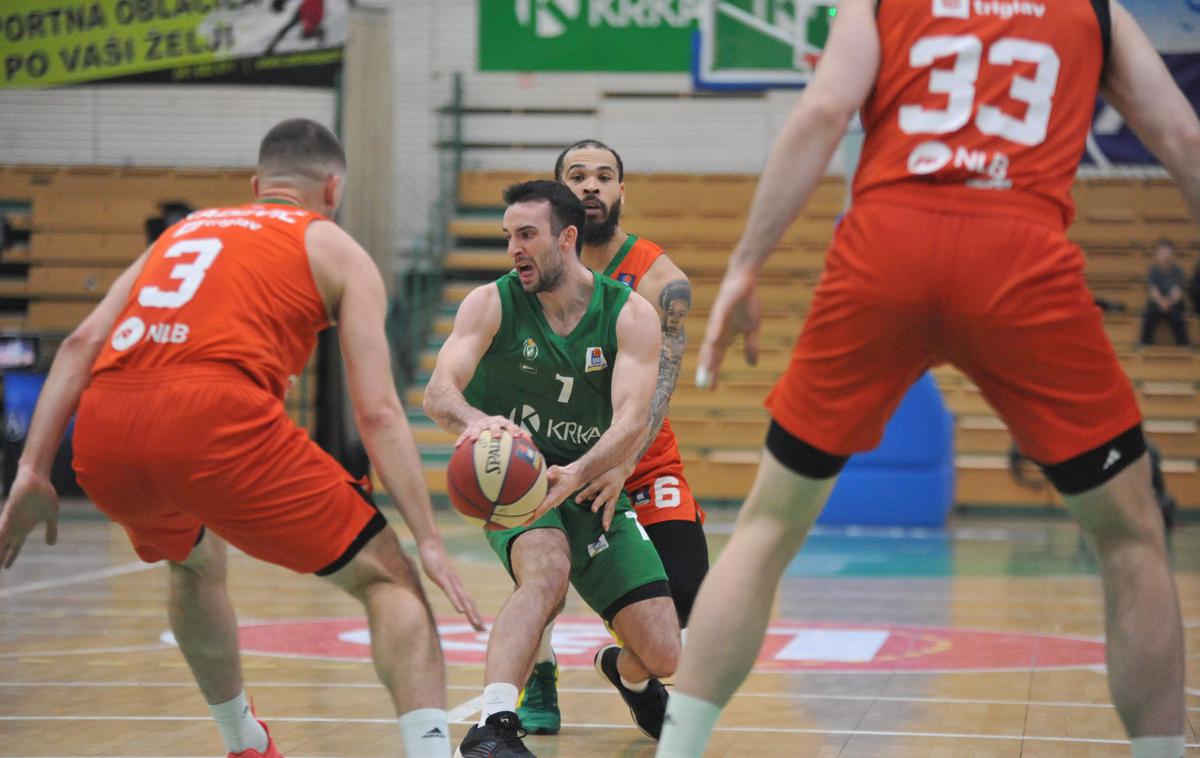 Liga ABA: KK Krka Novo mesto - Cedevita Olimpija | Krka je v slovenskem derbiju kroga lige ABA premagala Cedevito Olimpijo. | Foto Drago Perko/kosarka.si