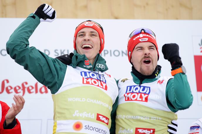 Eric Frenzel, Fabian Riessle | Nemca Eric Frenzel in Fabian Riessle  sta postala svetovna prvaka. | Foto Reuters