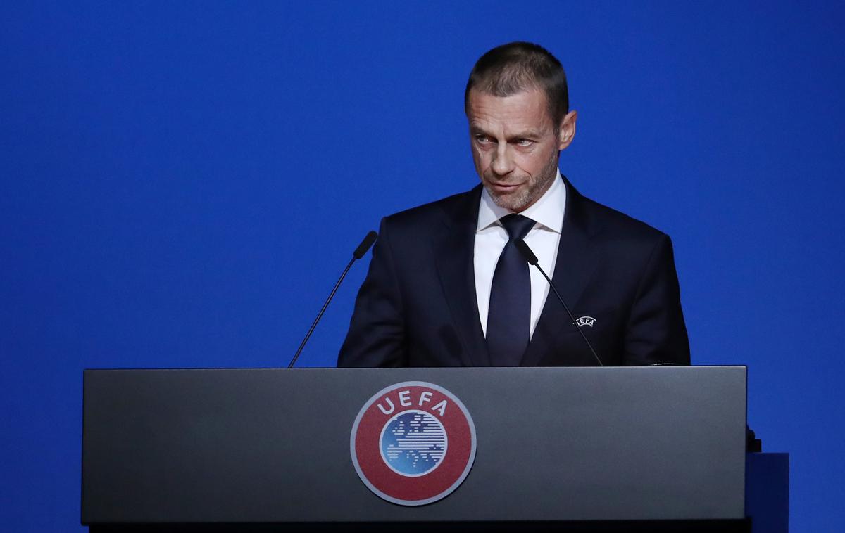 Aleksander Čeferin Uefa | Tudi Uefa se pridružuje Fifi in bo Rusom prepovedala nastope v vseh tekmovanjih pod svojim okriljem. | Foto Reuters