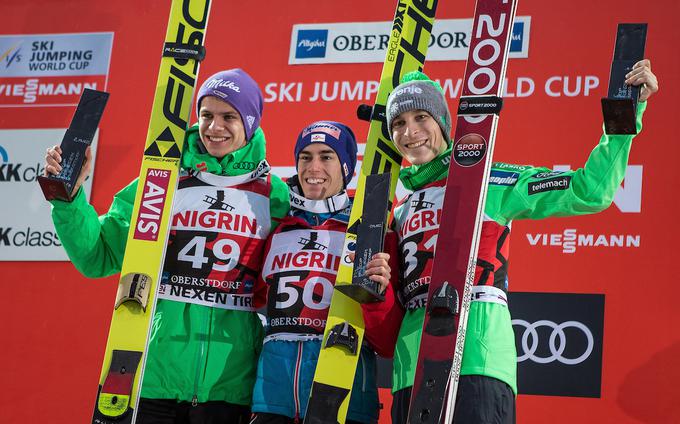 Od njega sta bila boljša le junaka Oberstdorfa, Stefan Kraft in Andreas Wellinger, ki sta bila prvi in drugi tako v soboto kakor tudi v nedeljo. | Foto: Sportida