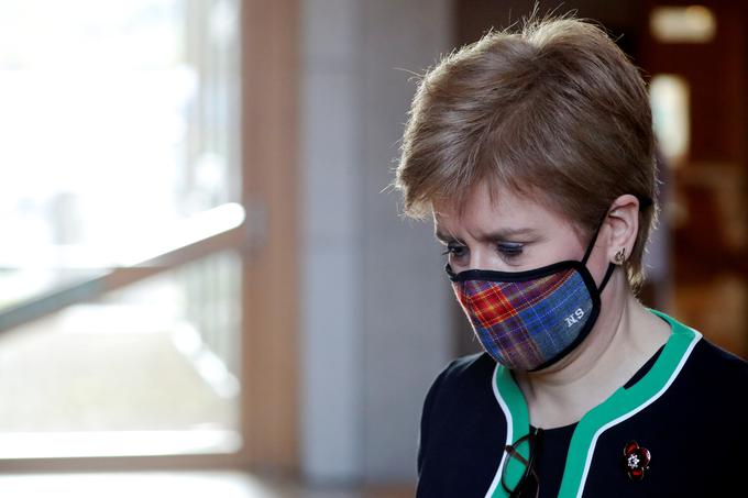 Škotska premierka Nicola Sturgeon. V več delih Škotske so epidemične razmere slabše kot v preostalih delih Združenega kraljestva. | Foto: Reuters