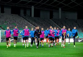 Slovenska nogometna reprezentanca trening Stožice