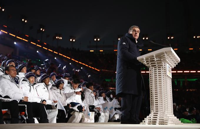 Predsednik Mok Thomas Bach je pohvalil skupen prihod športnikov iz Južne in Severne Koreje. | Foto: Guliverimage/Getty Images