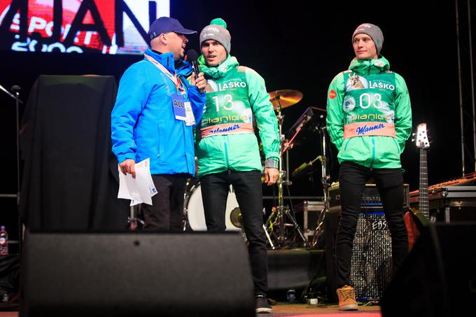 V družbi Jerneja Damjana in Anžeta Laniška.  | Foto: Mediaspeed