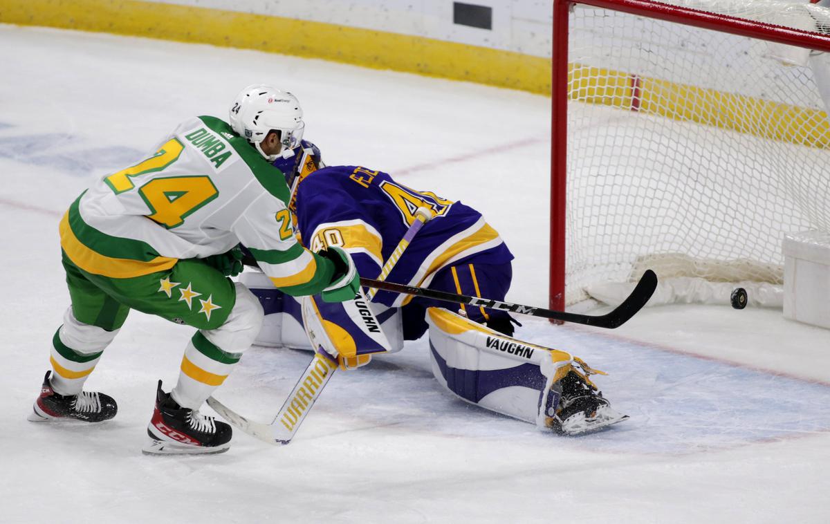 Matt Dumba | Matt Dumba je na tekmi med Minnesoto in LA KIngs zabil zmagoviti gol za zmago s 4:3 v podaljšku. | Foto Guliverimage/Getty Images