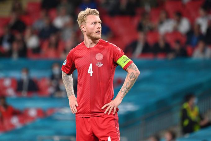 Proti Sloveniji bo zaradi zdravstvenih težav manjkal tudi danski rekorder, 130-kratni reprezentant in kapetan Simon Kjaer. | Foto: Guliverimage/Vladimir Fedorenko