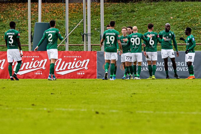 Olimpija je zmagala po zaslugi zadetkov Anteja Vukušića in Jucieja Lupete. Dalmatinec je v prvem polčasu zapravil strel z bele točke. | Foto: Grega Valančič/Sportida