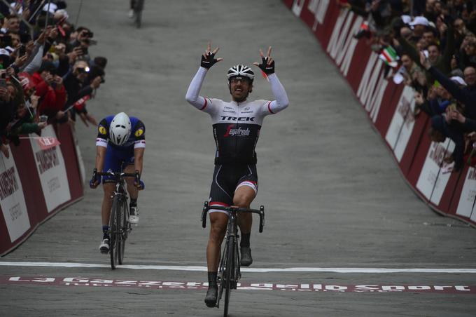 Največ zmag na dirki Strade Bianche, tri, ima Švicar Fabian Cancellara. Organizatorji so del trase poimenovali po njem.  | Foto: Guliverimage/Getty Images