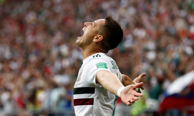 Javier Hernandez je dosegel svoj jubilejni 50. zadetek za Mehiko. | Foto: Reuters