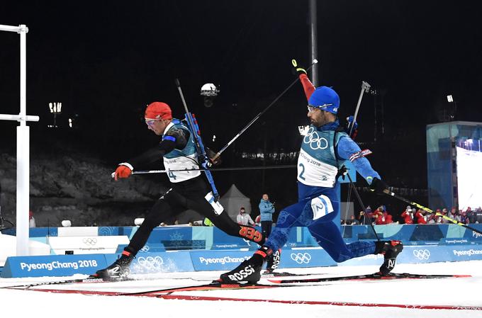 Simon Schempp je zlato medaljo zgrešil za las. | Foto: Reuters