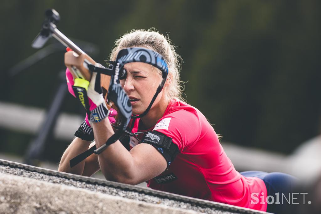 trening biatlon streljanja Anamarija Lampič