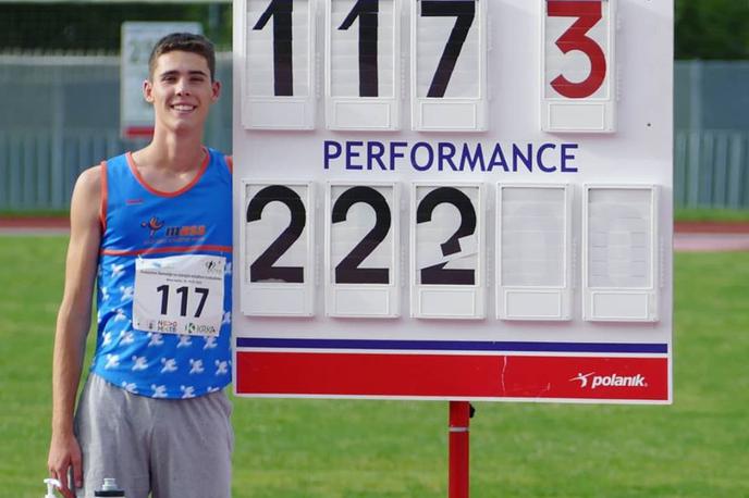 Sandro Jeršin Tomassini | Sandro Jeršin Tomassini je preskočil 222 centimetrov. | Foto Atletska Zveza Slovenije