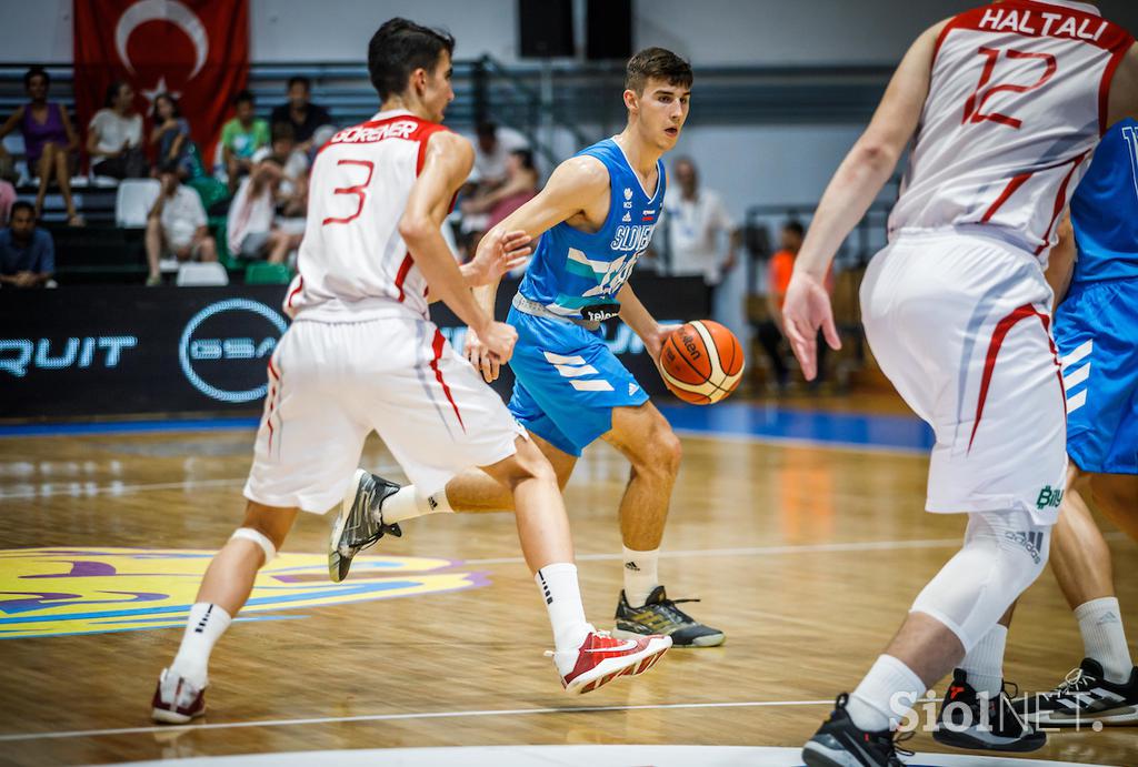 Fiba EP U18: Slovenija - Turčija polfinale