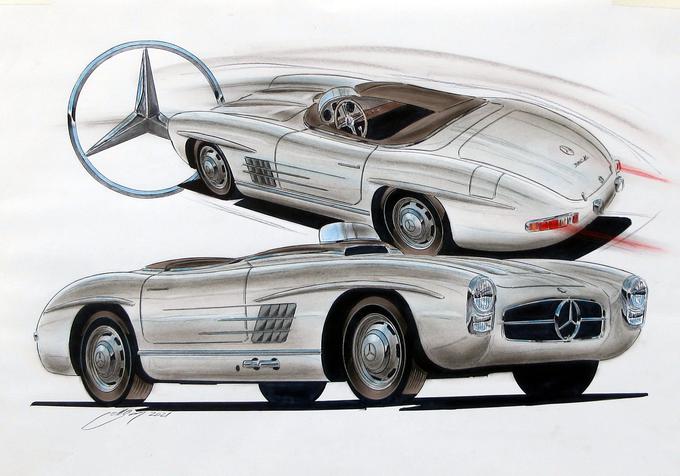 Mercedes-Benz 300SL | Foto: Ilustracija: Georg Gedl