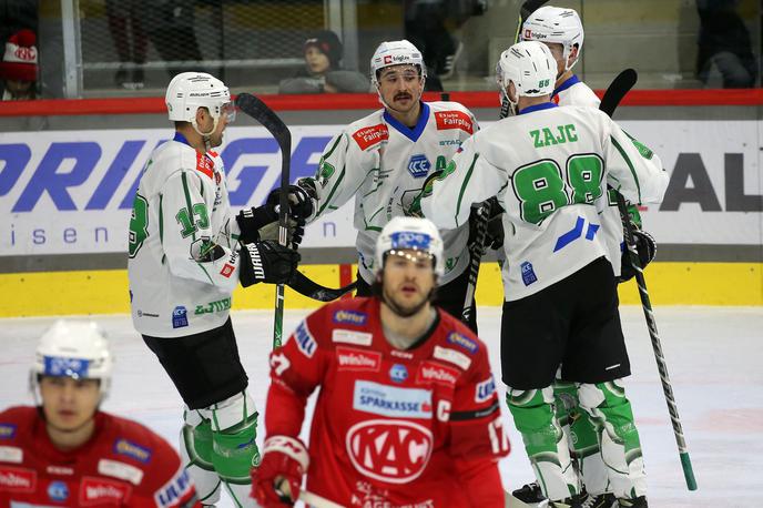 KAC Celovec HK Olimpija | Olimpija ima v zadnjih dveh tednih več razlogov za zadovoljstvo. | Foto EC-KAC/Kuess