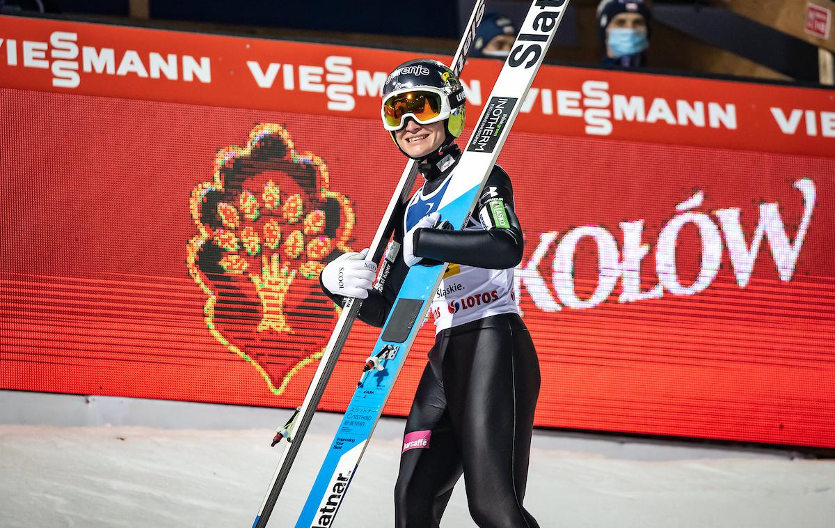 Anže Lanišek | Anže Lanišek se je po prvi seriji nedeljske tekme kot vodilni posamične tekme spogledoval celo z zmago, na koncu pa se je moral zadovoljiti s šestim mestom. | Foto Sportida