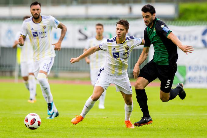 Luka Zahović je zabil dva gola. | Foto: Žiga Zupan/Sportida