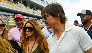 Shakira in Tom Cruise skupaj na Formuli 1: se med njima nekaj plete?