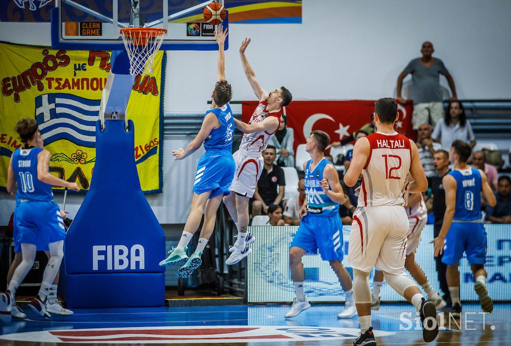 Fiba EP U18: Slovenija - Turčija polfinale