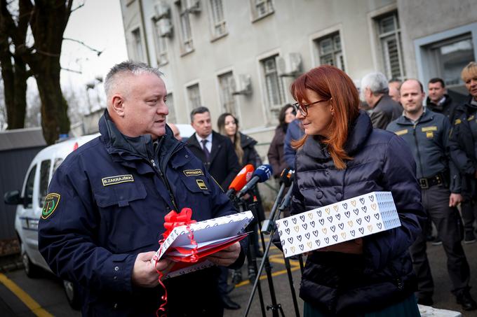 Protest pravosodnih policistov na Povšetovi | Foto: Ana Kovač