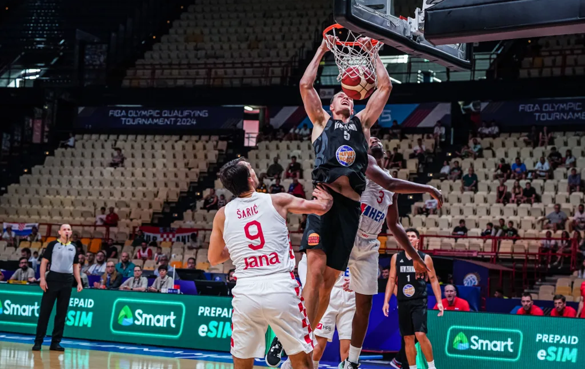 Hrvaška Nova Zelandija | Nova Zelandija je premagala Hrvaško, ki je bila pred tem boljša od Slovenije. | Foto FIBA