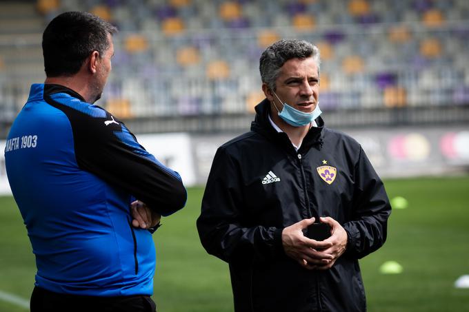 Oliver Bogatinov je predstavil prvo okrepitev NK Maribor, odkar v Ljudskem vrtu opravlja vlogo športnega direktorja.  | Foto: Blaž Weindorfer/Sportida