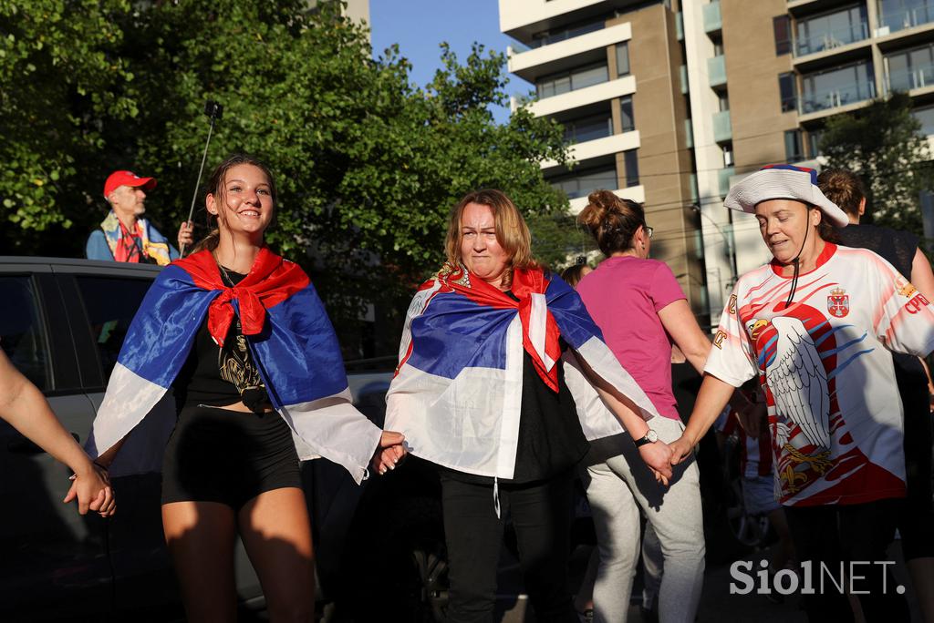 Novak Đoković Protest Srbi Melbourne