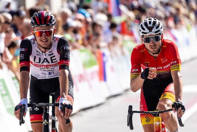 Sean Bennett (desno) ob Dancu Mikkelu Bjergu na lanski dirki Po Sloveniji. | Foto: Matic Klanšek Velej/Sportida