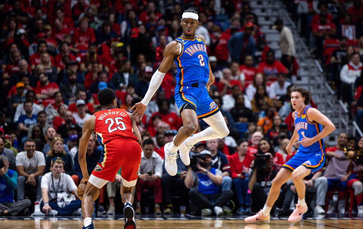 Shai Gilgeous-Alexander | Shai Gilgeous-Alexander je bil pri Oklahomi najboljši košarkar. | Foto Reuters