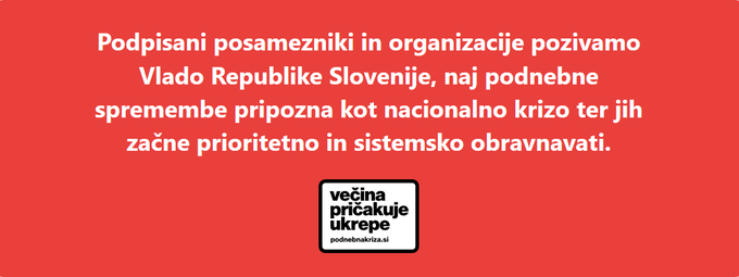 podnebna kriza | Foto: Spletna stran: Podnebnakriza.si