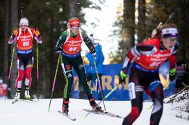 Biatlon Pokljuka zasledovalna tekma ženska