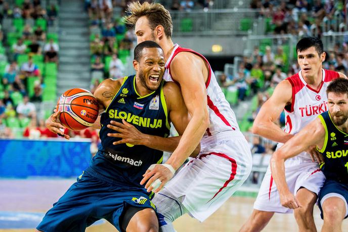 Slovenija Turčija | Anthony Randolph je proti Turčiji pokazal izjemno predstavo, po tekmi pa dejal, da je bila to verjetno njegova zadnja tekma v slovenskem dresu. | Foto Žiga Zupan/Sportida