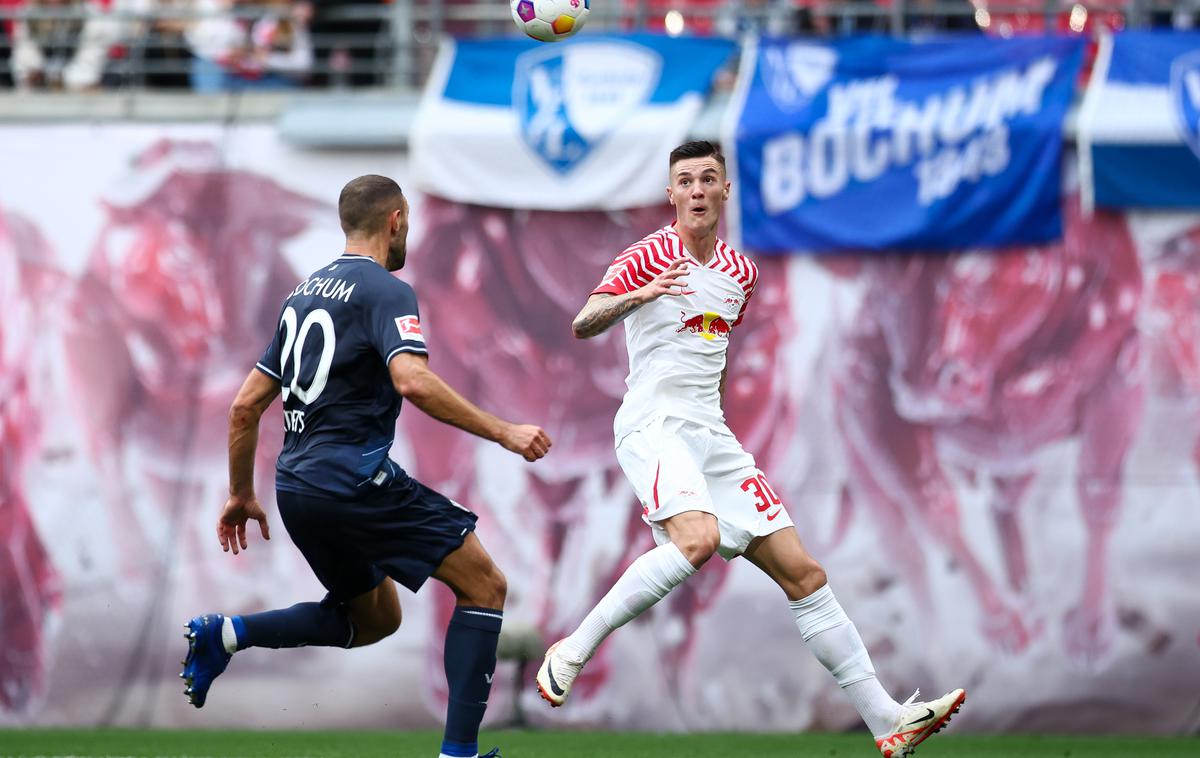 RB Leipzig Benjamin Šeško | Benjamin Šeško je proti Bochumu igral do 57. minute. | Foto Guliverimage