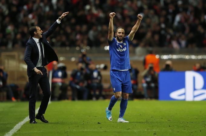 Massimiliano Allegri je bil vesel, da se je 29-letni Argentinec znašel na seznamu strelcev.  | Foto: Reuters