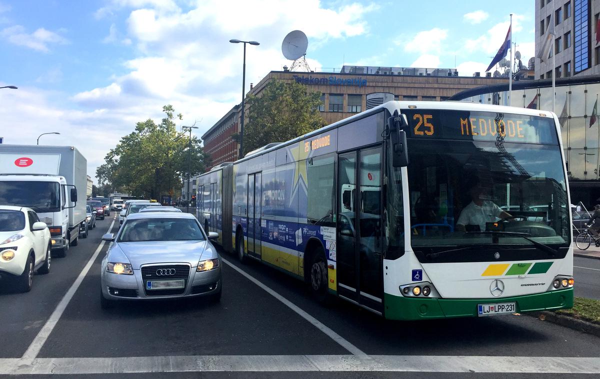 Promet Ljubljana | Iz večjih mest proti Ljubljani z avtomobilom ali javnim prevozom? | Foto Gregor Pavšič