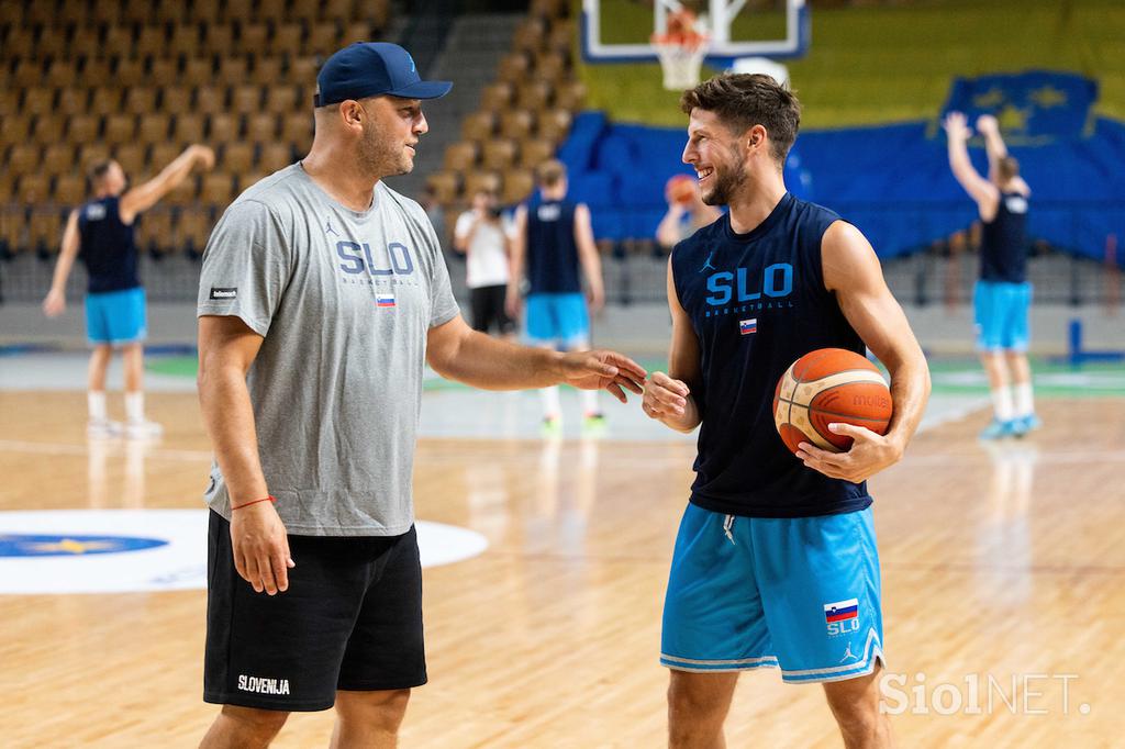 slovenska košarkarska reprezentanca trening