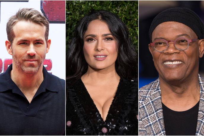 Ryan Reynolds, Salma Hayek, Samuel L. Jackson | Ryan Reynolds, Salma Hayek in Samuel L. Jackson aprila prihajajo v Rovinj. | Foto Getty Images