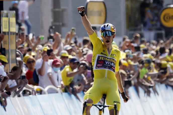 Wout van Aert | Wout van Aert je zmagovalec četrte etape 109. Toura. | Foto Reuters