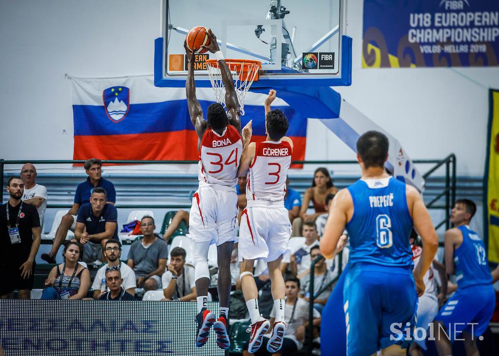 Fiba EP U18: Slovenija - Turčija polfinale