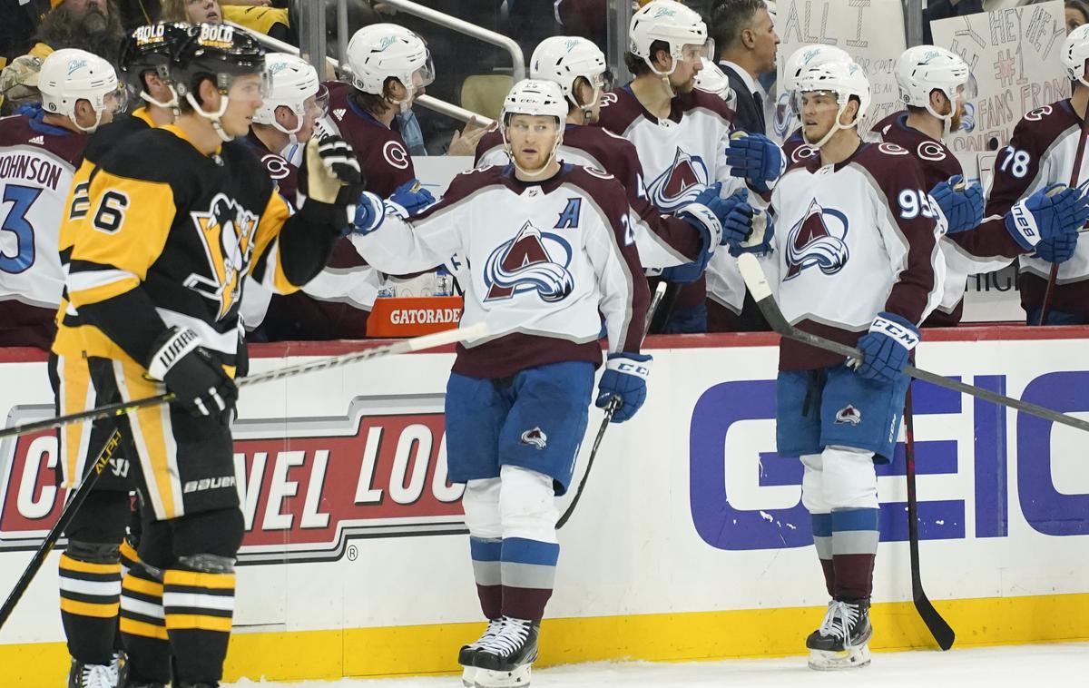 Nathan MacKinnon Colorado | Colorado Avalanche so vknjižili že 50. zmago sezone in se uvrstili v končnico. | Foto Guliverimage