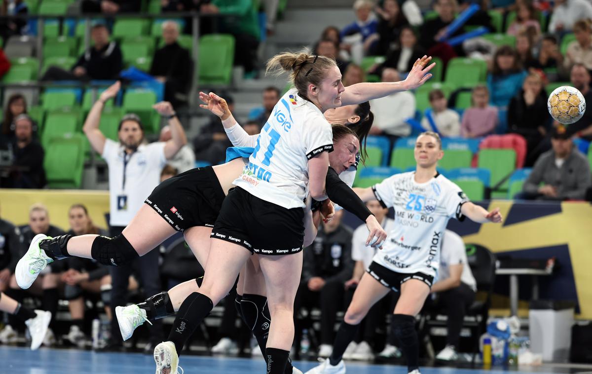 Krim Mercator - Bukarešta, EHF liga prvakinj | Krimovke so izgubile prvo tekmo v boju za četrtfinale.v boju za  | Foto www.alesfevzer.com