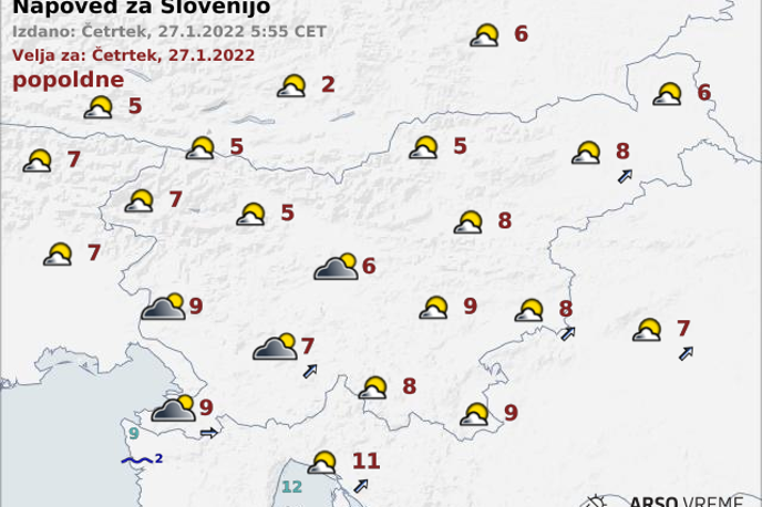 vreme | Foto ARSO Meteo