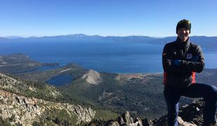 Ob slikovitem jezeru Tahoe našel srečo, a Slovenijo vseeno pogreša #video