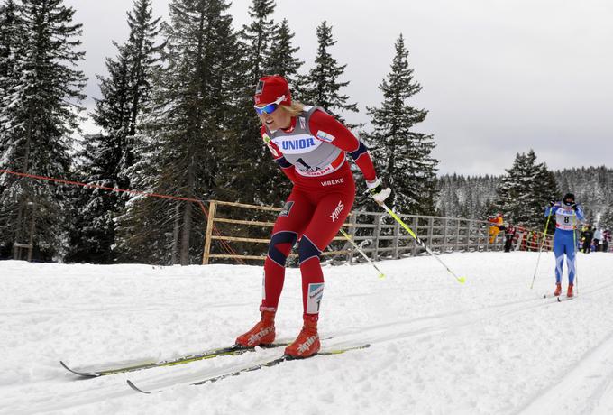 Vibeke Skofterud je v svetovnem pokalu petnajstkrat stala na odru za zmagovalke, med drugim je bila tretja pri nas na Rogli leta 2011. | Foto: Reuters