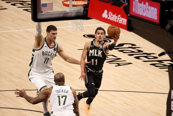 Trae Young je stisnil zobe, a Atlanta je vseeno zaključila s sezono. | Foto: Guliverimage/Vladimir Fedorenko