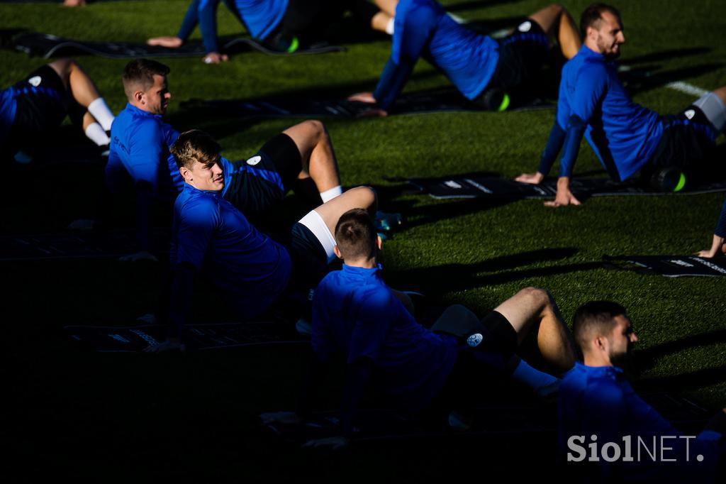 Slovenska nogometna reprezentanca trening