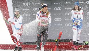 Shiffrinova suvereno do nove zmage, Hrovatova do novega vrhunskega rezultata